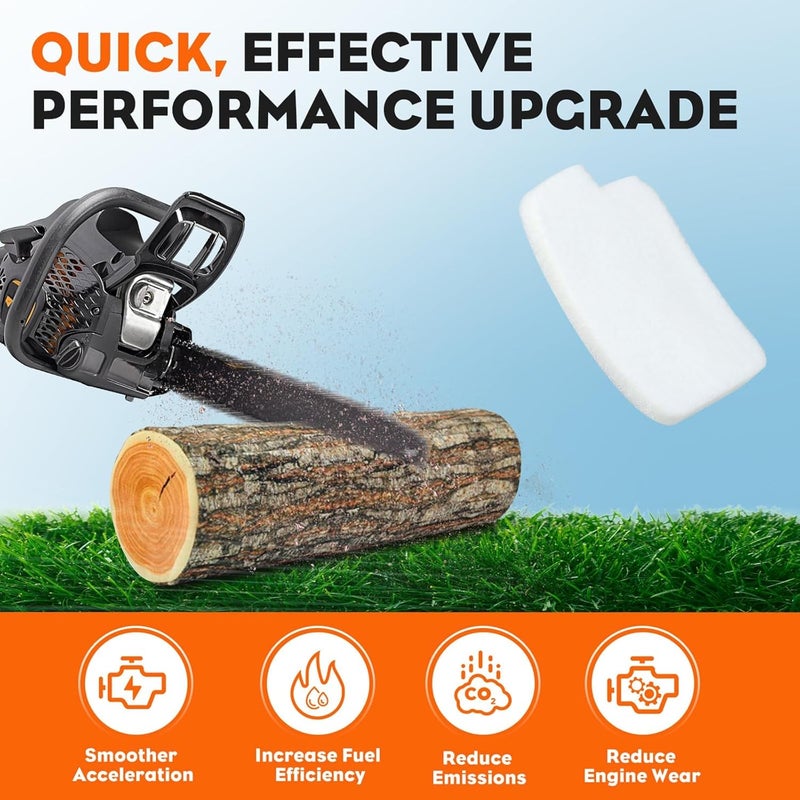 Hipa PR4218 530057869 Air Filter Kit for Poulan 42cc PP4218AVX PP3516AVX 4218A 4218AVX P3818AV P4018AV PP3816AV PP4218AV Poulan Pro 42cc Chainsaw with Fuel Line Fuel Filter Spark Plug Primer Bulb - Image 5